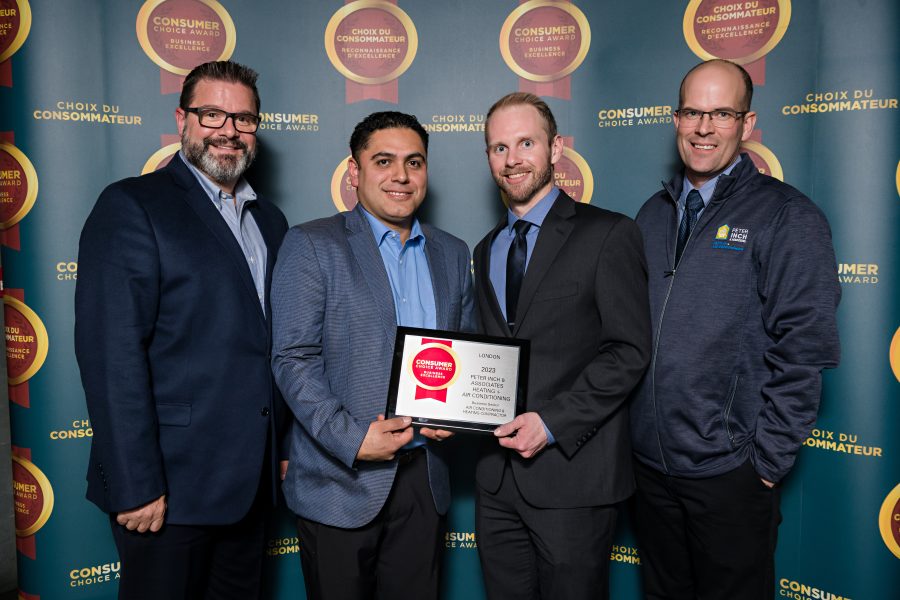 Peter Inch & Associates Heating + Air Conditioning Consumer Choice Award